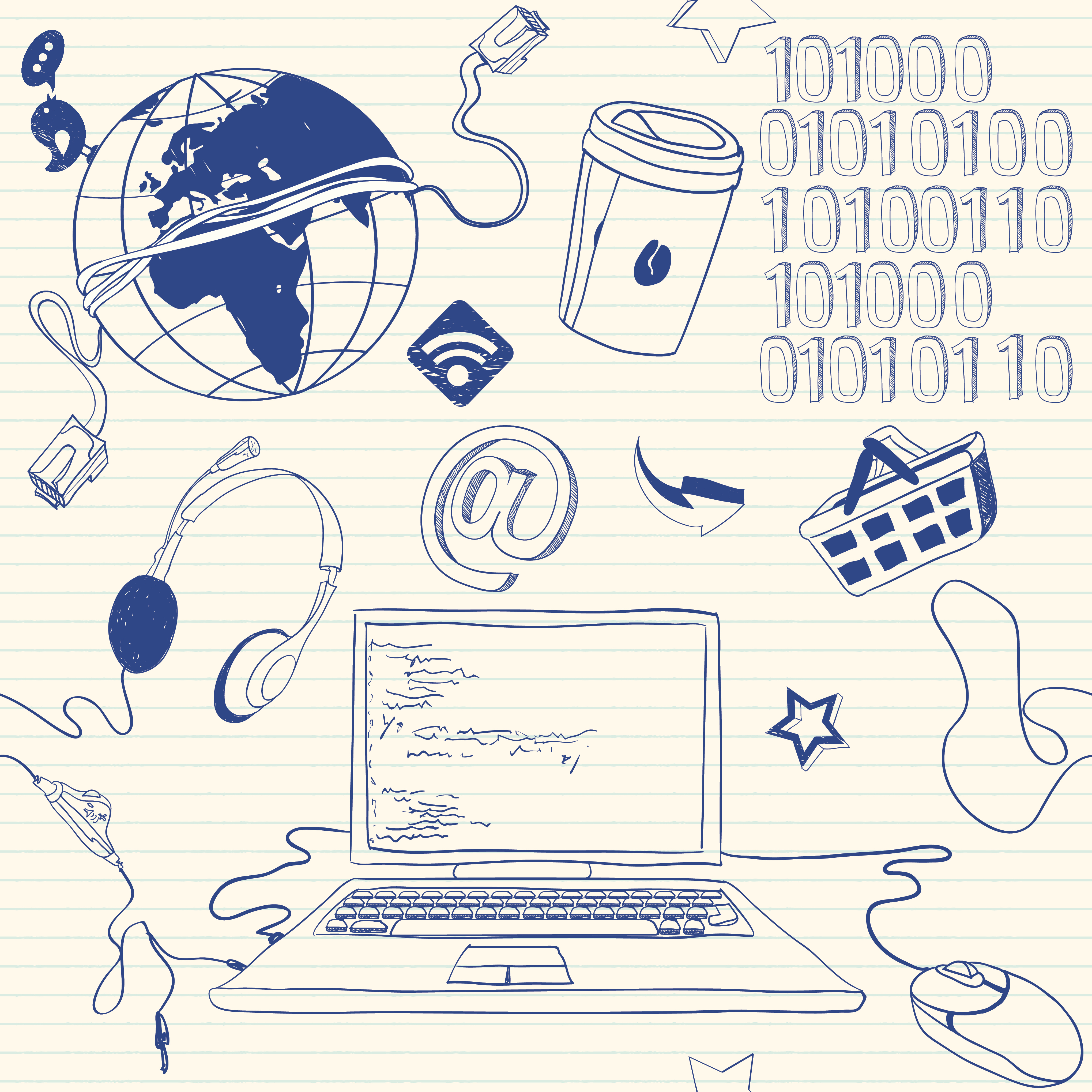 Ilustrasi media sosial