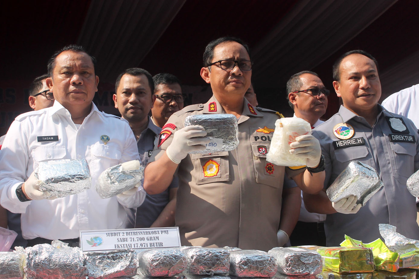 Pengungkapan dan pemusnahan barang bukti narkoba periode Juli-Agustus 2019