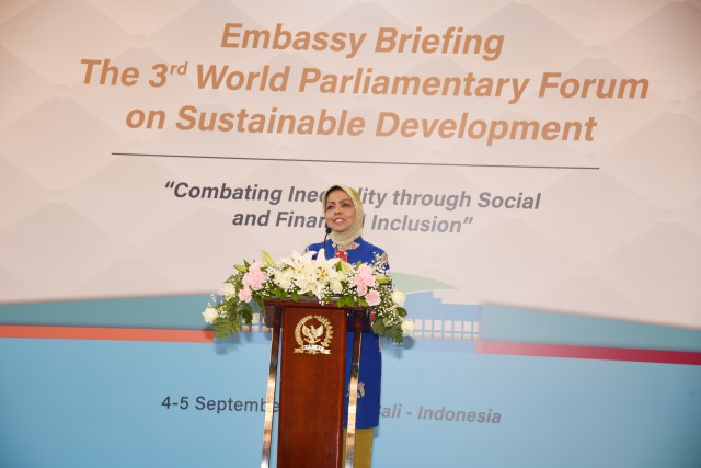 Ketua Badan Kerja Sama Antar Parlemen (BKSAP) DPR RI Nurhayati Ali Assegaf. 