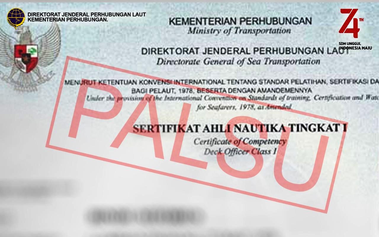 Ijazah palsu pelaut WNA