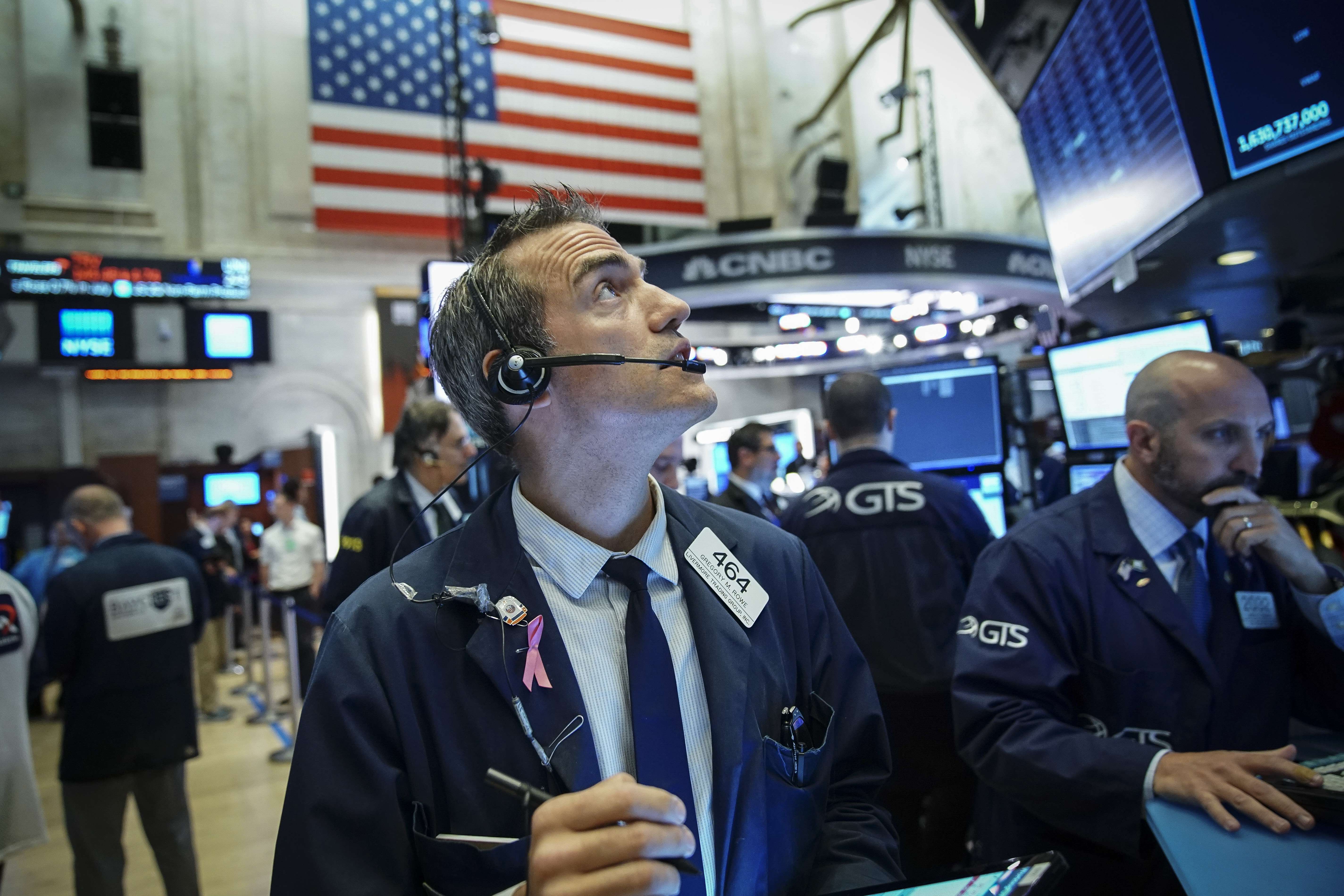 Ilustrasi: Situasi perdagangan di Bursa  Dow Jones