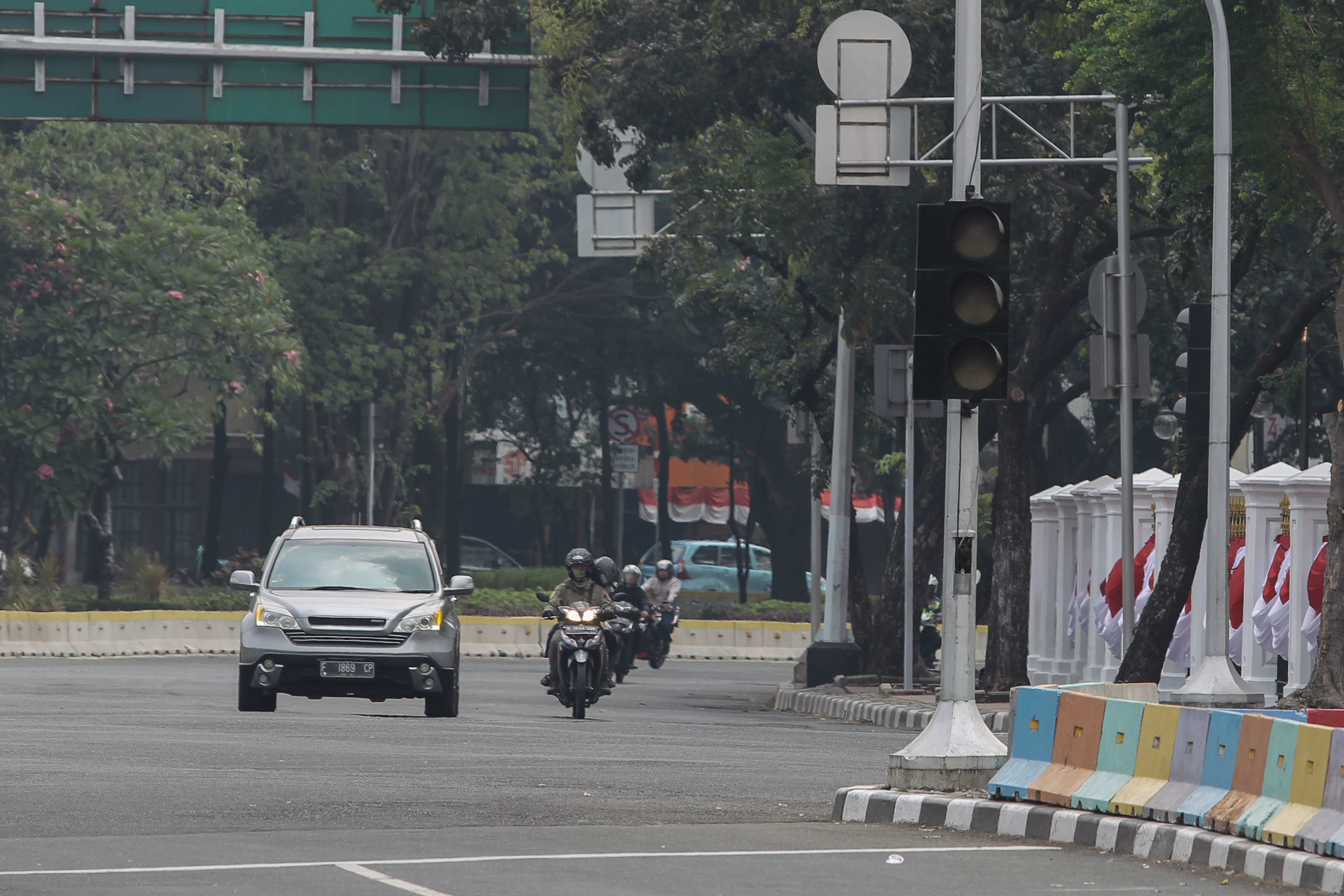 Lampu pengatur lalu lintas ikut terdampak saat pemadaman listik massal Minggu (4/8) lalu
