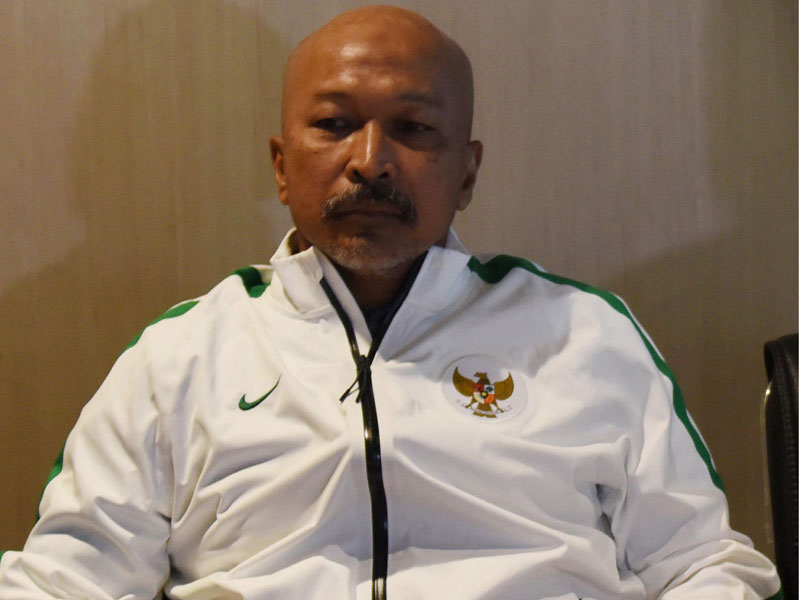 Pelatih Timnas Indonesia U-18 Fakhri Husaini.