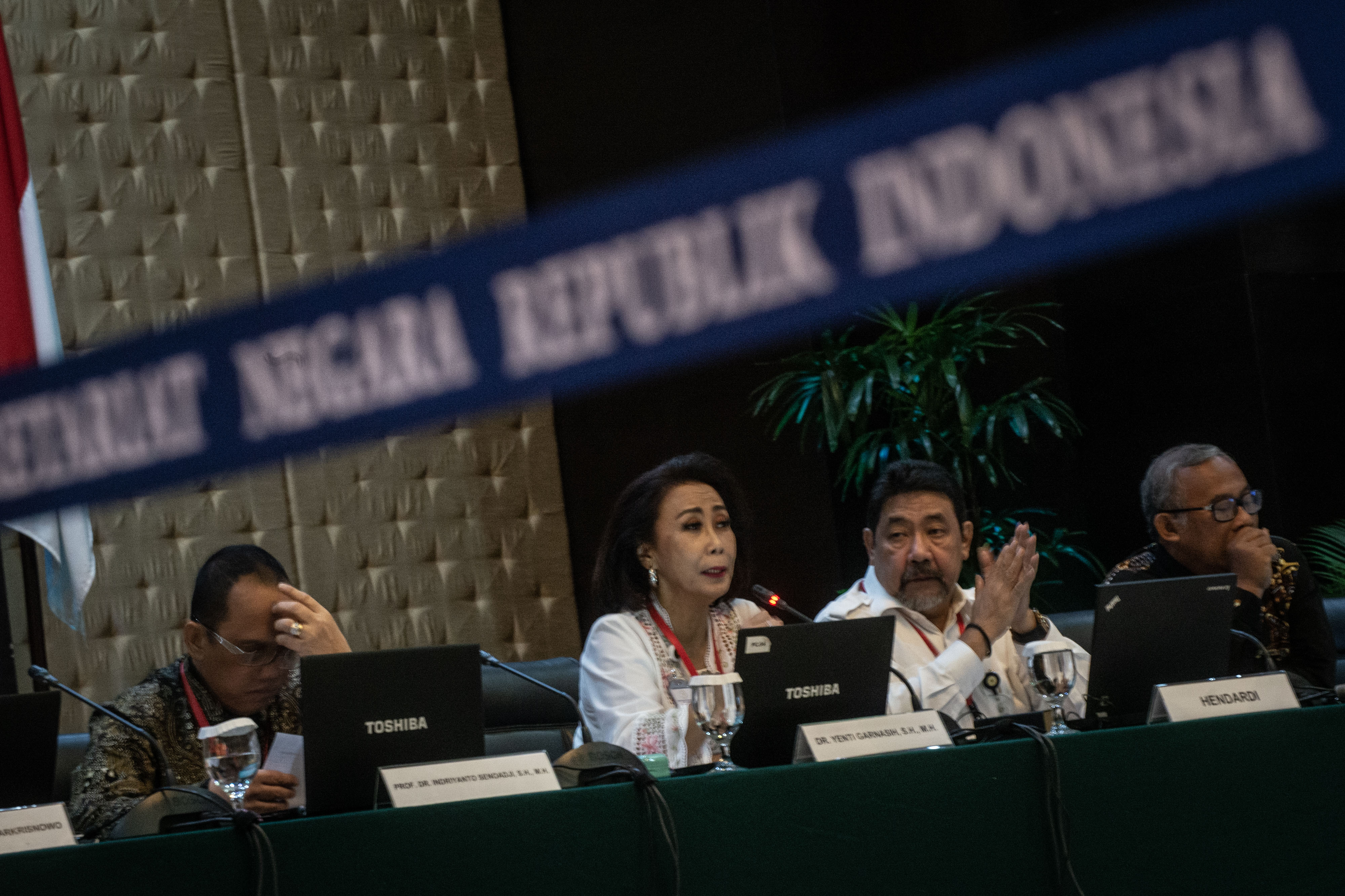 Wawancara dan uji publik Calon Pimpinan Komisi Pemberantasan Korupsi periode 2019-2023 di Kementerian Sekretariat Negara, Jakarta, hari ini.