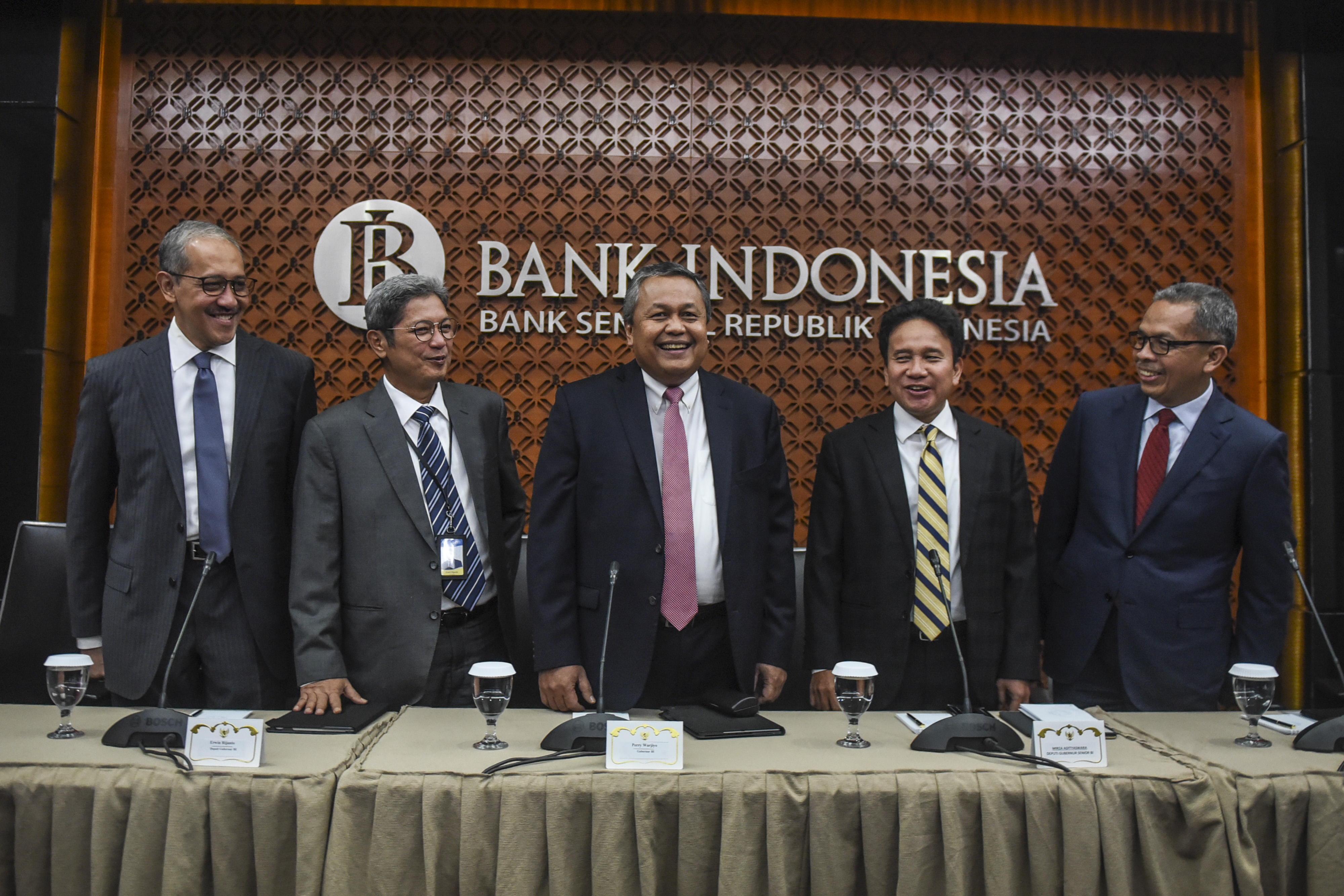 Rapat Dewan Gubernur (RDG) BI di gedung BI, Jakarta, Kamis (18/7/2019)
