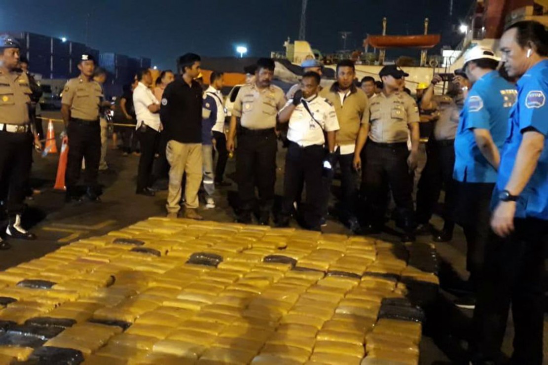 Setengah Ton Ganja Disita BNN di Tanjung Priok
