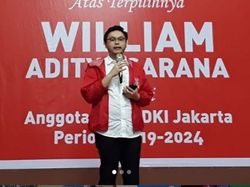 Anggota Fraksi PSI di DPRD DKI Jakarta William Aditya Sarana