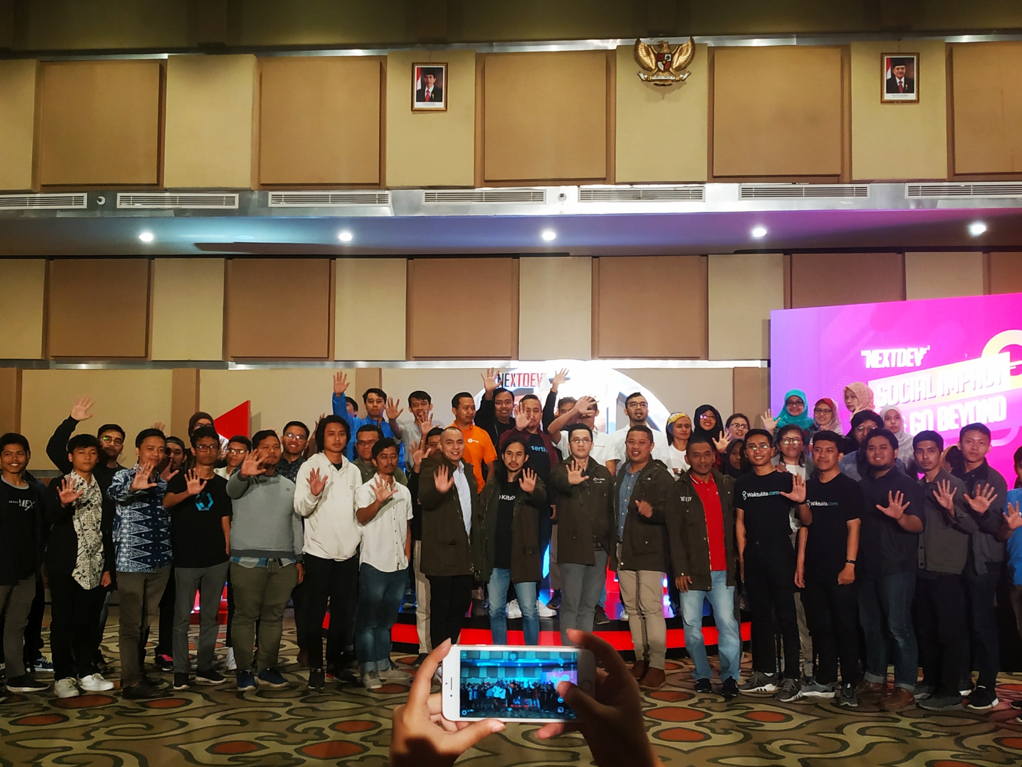 Para peserta  The NextDev Talent Yogyakarta di Yogyakarta, Kamis (29/8). 