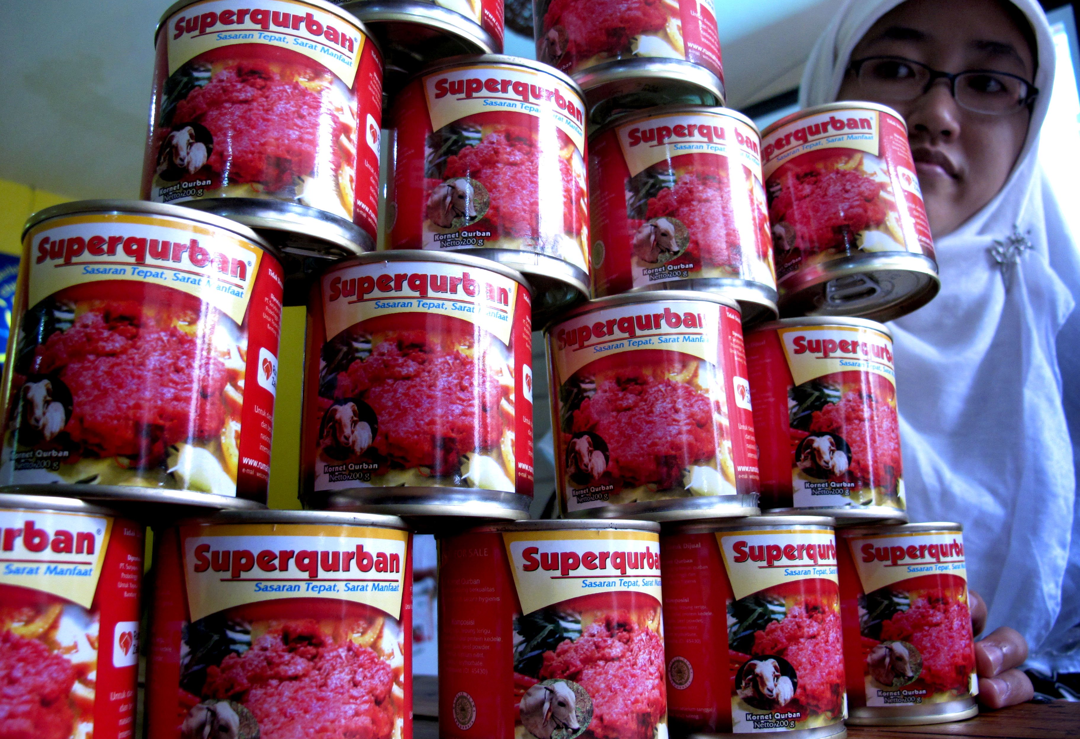 Ilustrasi--daging kurban kaleng