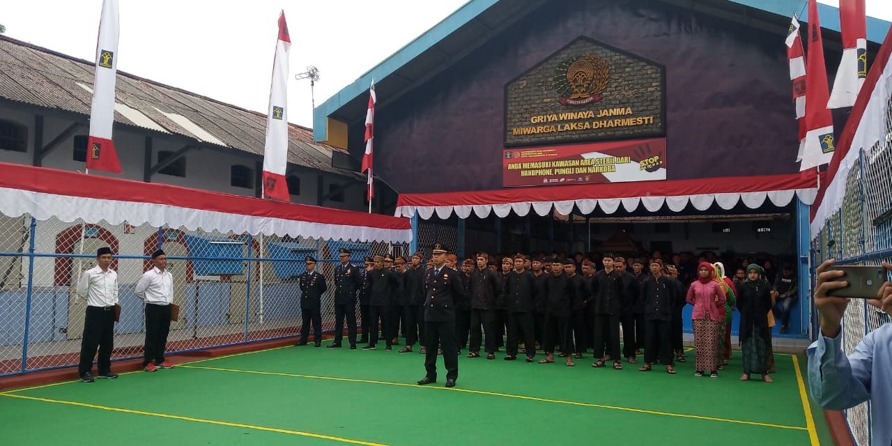 Upacara pemberian remisi di Lapas Klas II B Tasikmalaya, Sabtu (17/8)