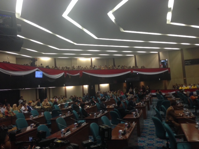 Suasana rapat di DPRD DKI Jakarta