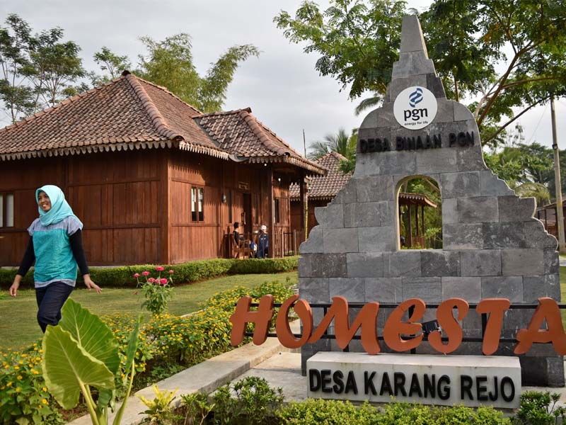 Salah satu Balkondes di Kecamatan Borobudur, Jawa Tengah.