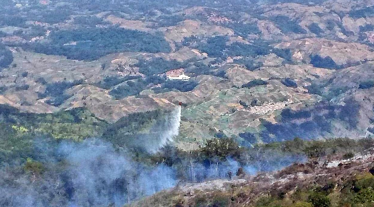 Kebakaran di Taman Nasional Gunung Ciremai