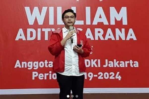 Anggota DPRD DKI Jakarta William Aditya Sarana
