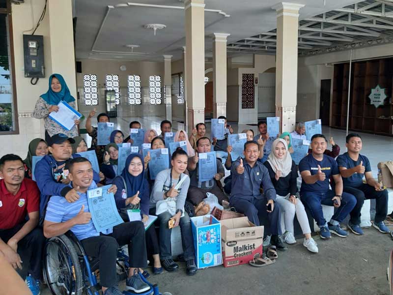 Shabat Lestari dan Fraksi NasDem DPRD Jepara, kembali memfasilitasi para penyandang disabilitas untuk mendapatkan SIM D