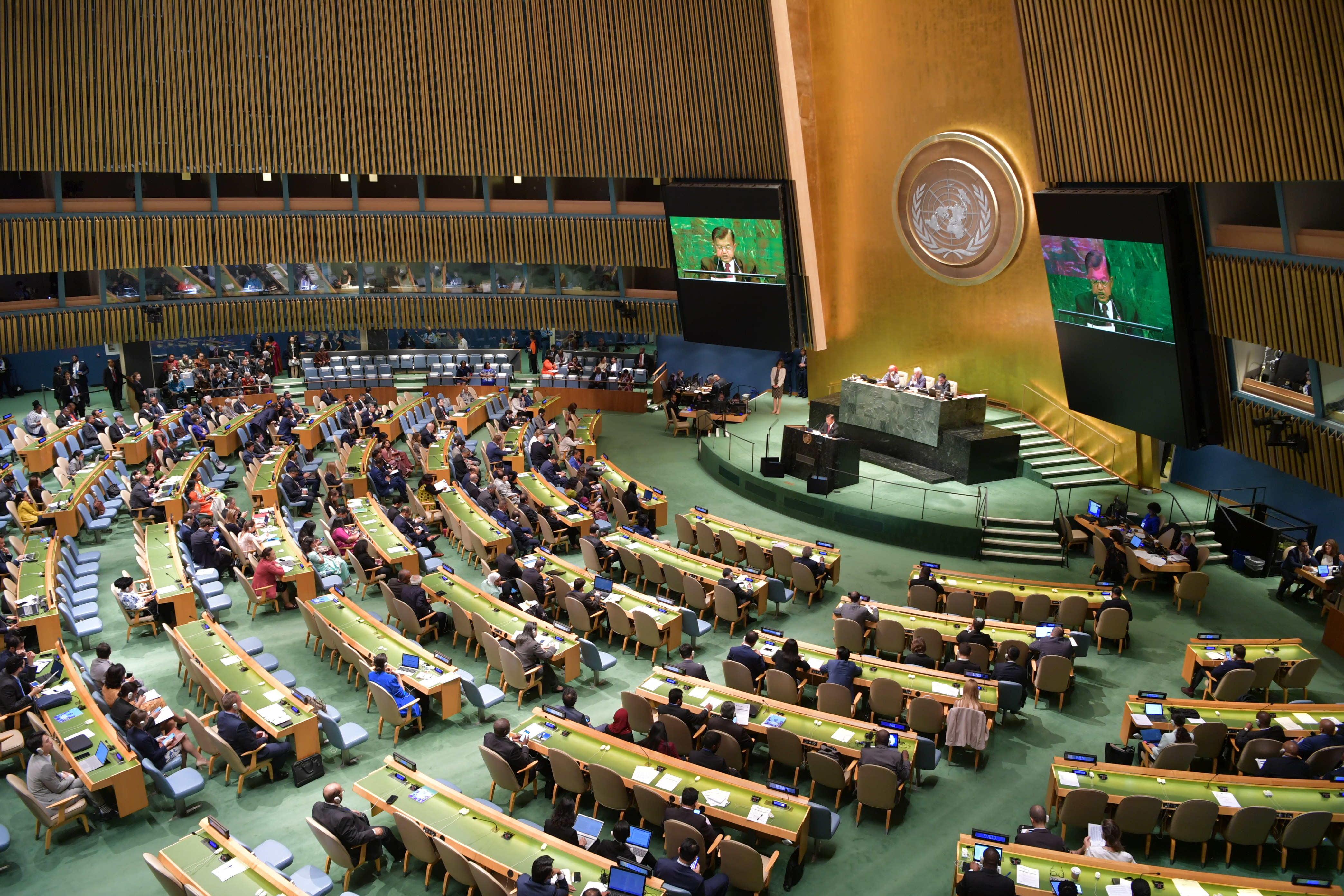 Wapres Jusuf Kalla berpidato di sidang Umum PBB