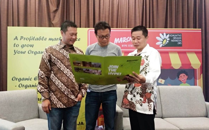 Marchand Hype Station gandeng Komunitas Organik Indonesia (KOI) untuk memenuhi gaya hidup sehat, Minggu (15/9).