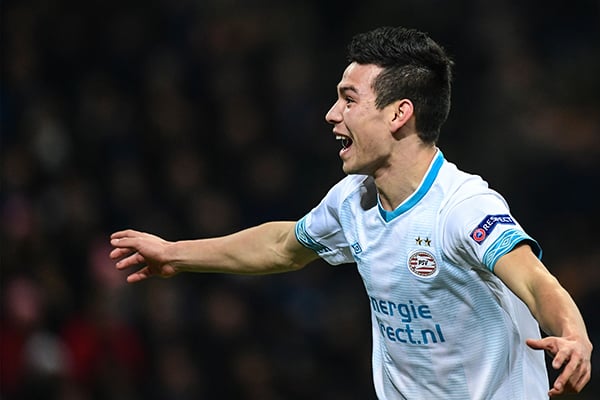 Pemain Napoli Hirving Lozano