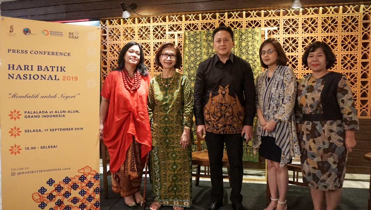 Jumpa pers Hari Batik Nasional 2019 di Jakarta, Selasa (17/9)
