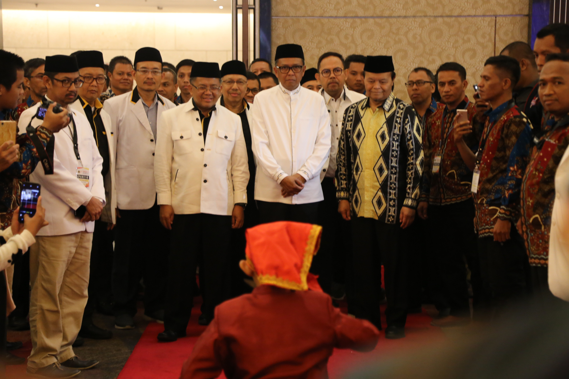 presiden PKS Sohibul Iman saat berkunjung ke Makassar, Sulawesi Selatan