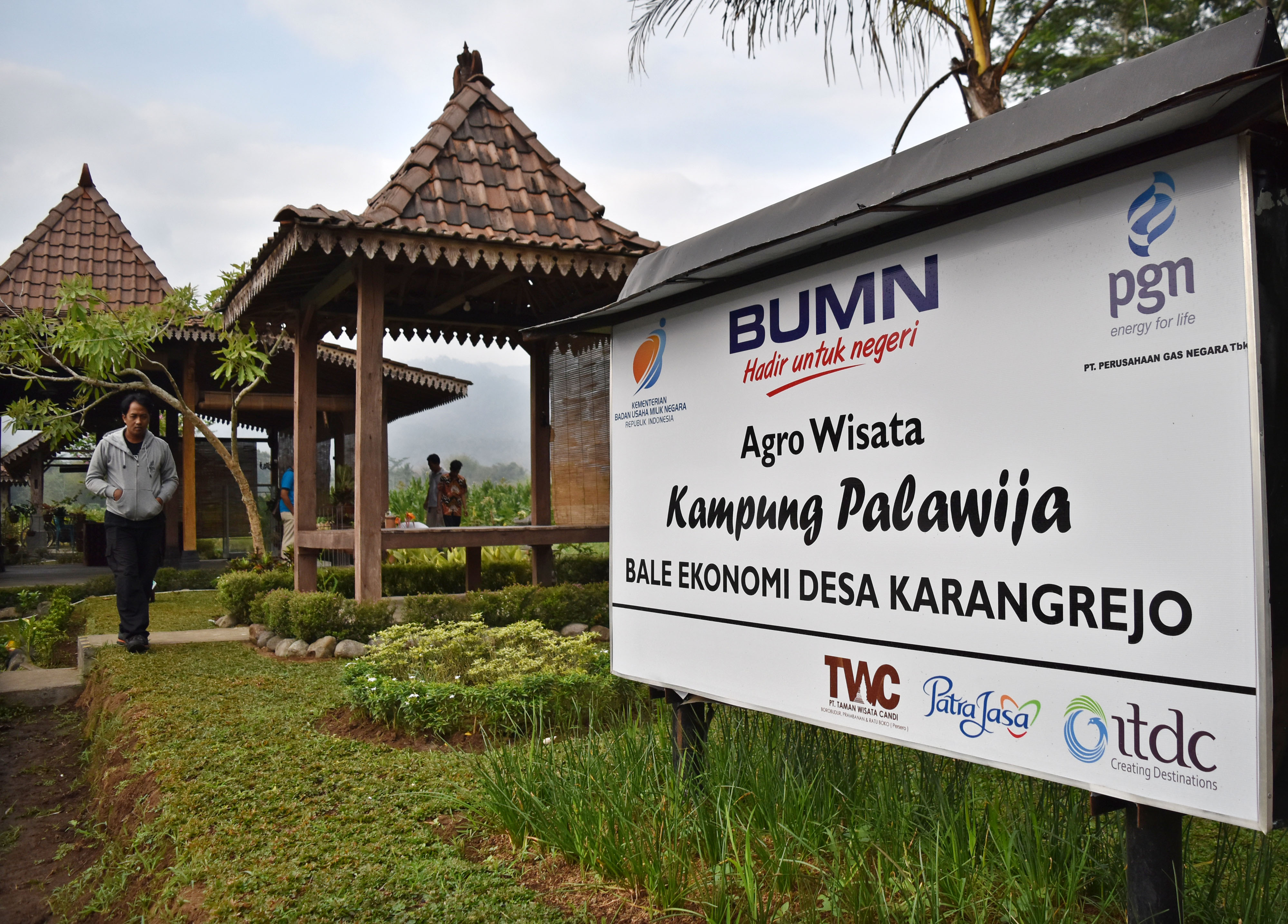 Balai Ekonomi Desa (Balkondes) Karangrejo, Borobudur, Kabupagten Magelang, Jawa Tengah.