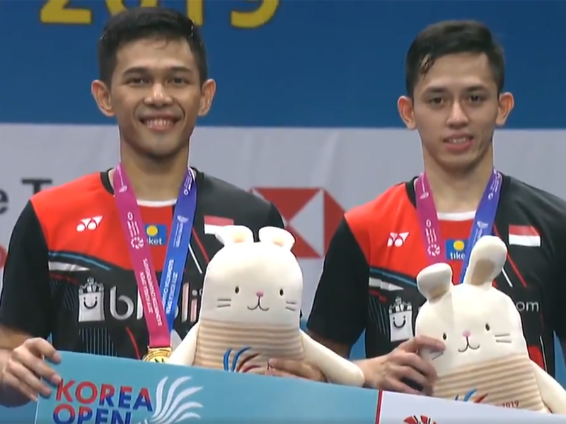 Ganda putra Indonesia Fajar Alfian/Muhammad Rian Ardianto
