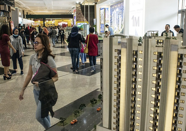 Pameran properti di Jakarta, beberapa waktu lalu. Saat ini hunian berkonsep EOD kian diminati