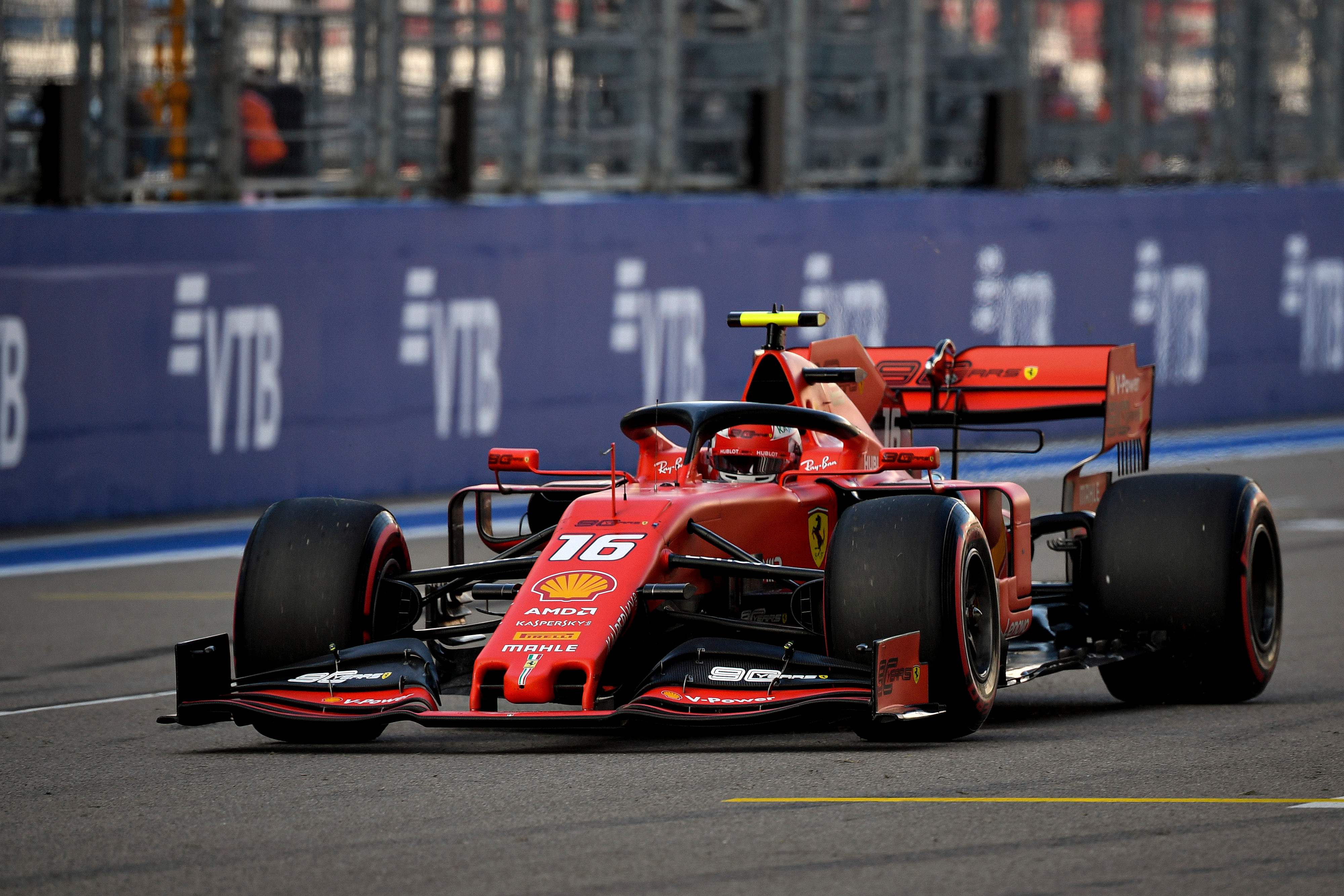 Pembalap Ferrari Charles Leclerc