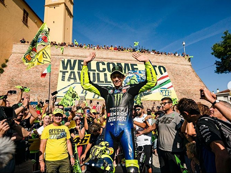 Valentino Rossi di kota kelahirannya