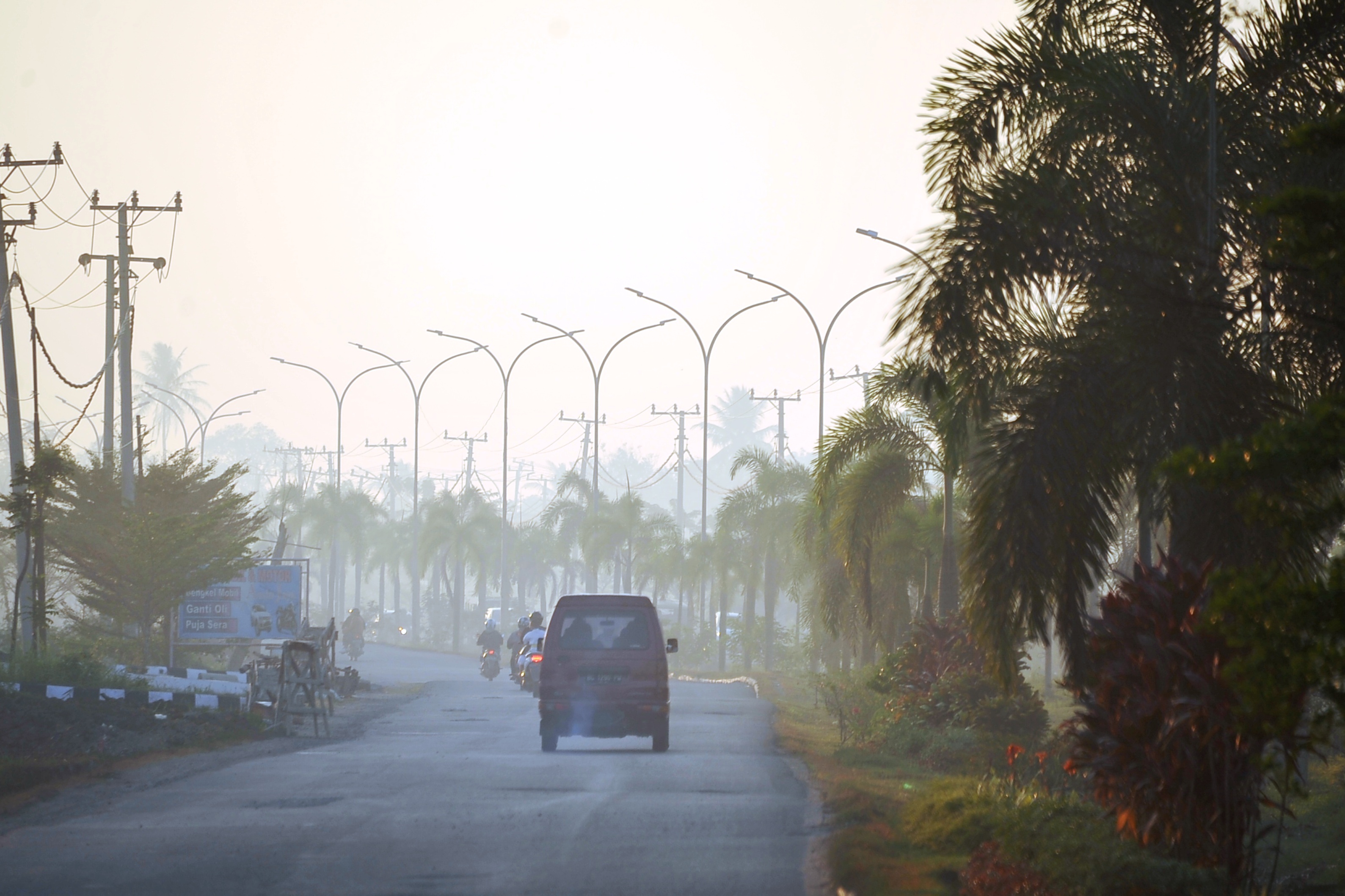 kabut asap palembang