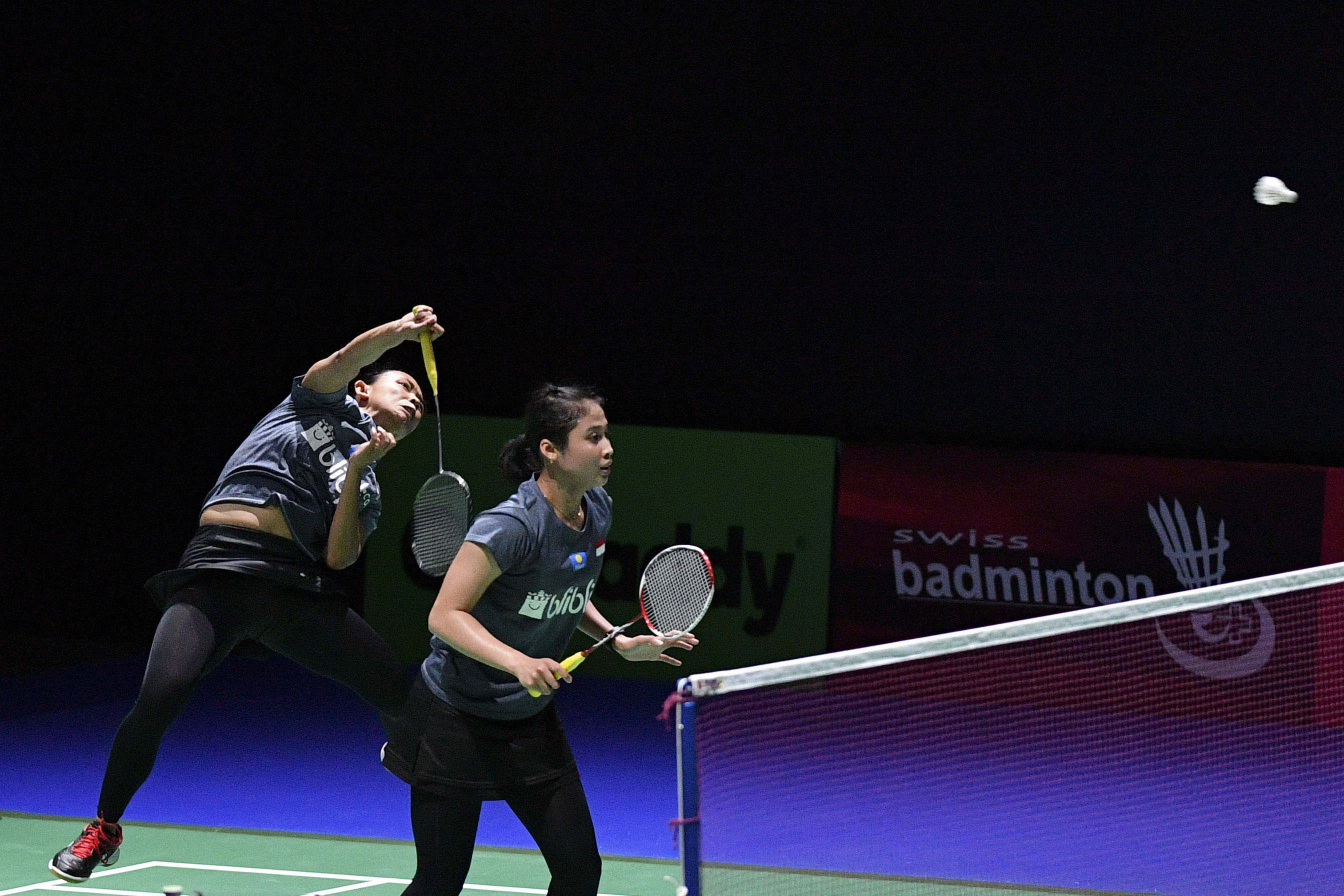 Pasngan ganda putri Indonesia Della Destiana Haris/Rizki Amelia Pradipta