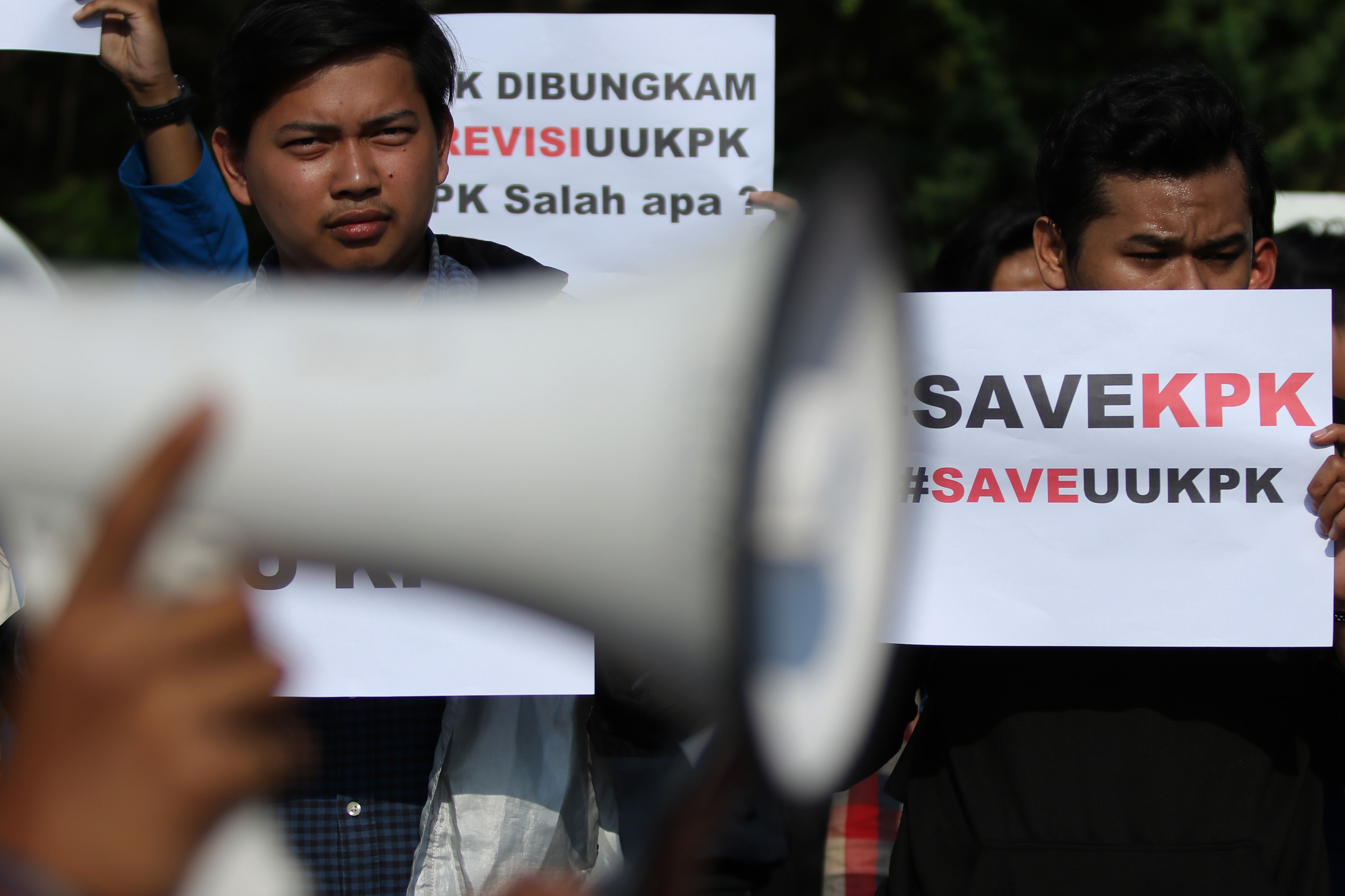 Aksi Mahasiswa menolak Revisi UU KPK