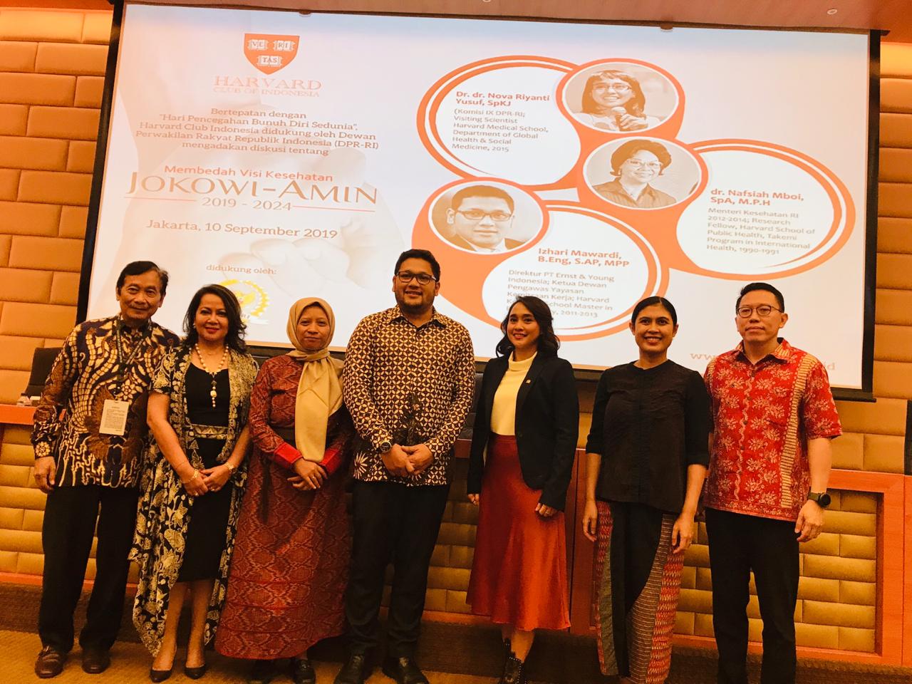 Pembicara pada diskusi soal kesehatan yang digelar Harvard Club Indonesia