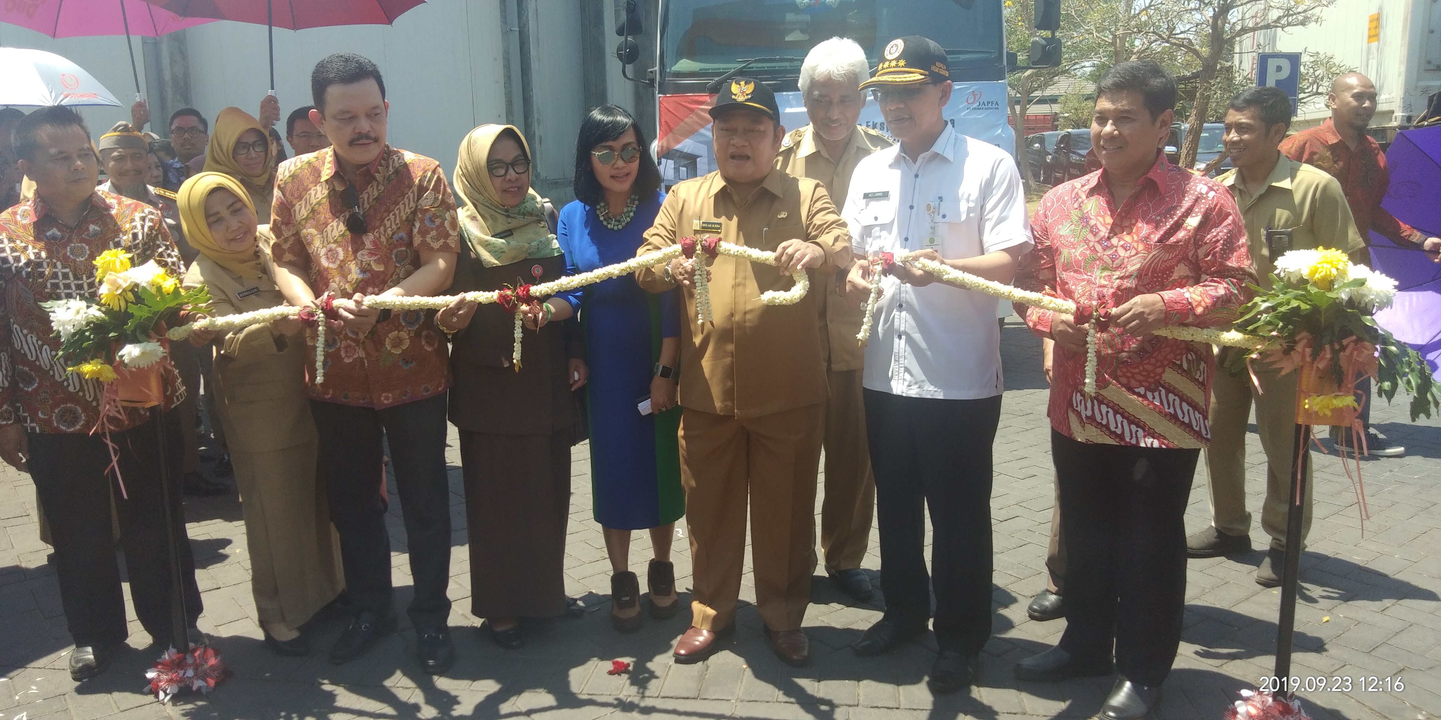 Pelepasan ekspor perdana  daging ayam serta sejumlah olahannya ke Republik Demokratik Timor Leste sebanyak 60 ton dengan nilai Rp2,8 miliar.