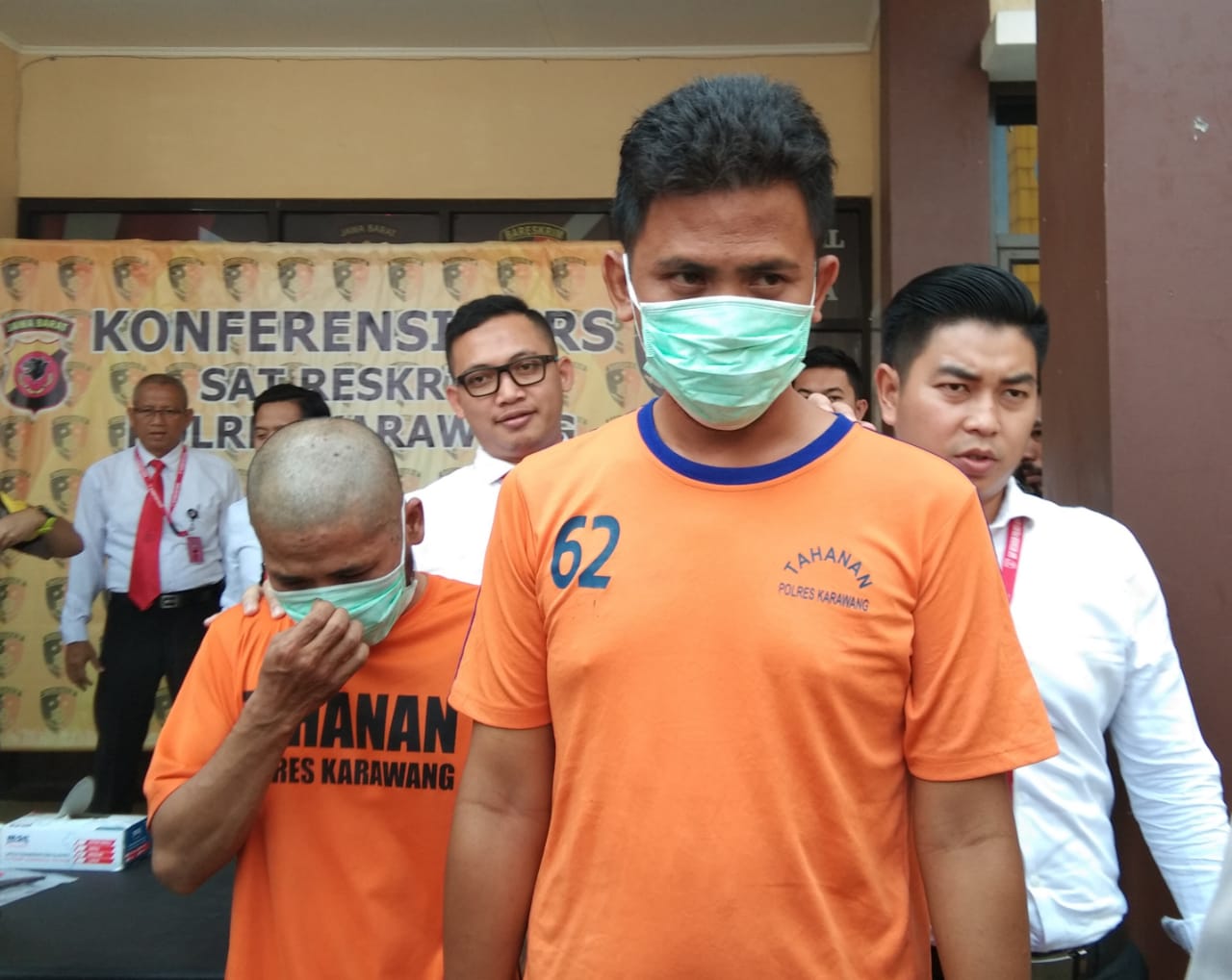 Nandray dan Randi pelaku pembacokan terhadap Iyus hingga tewas.