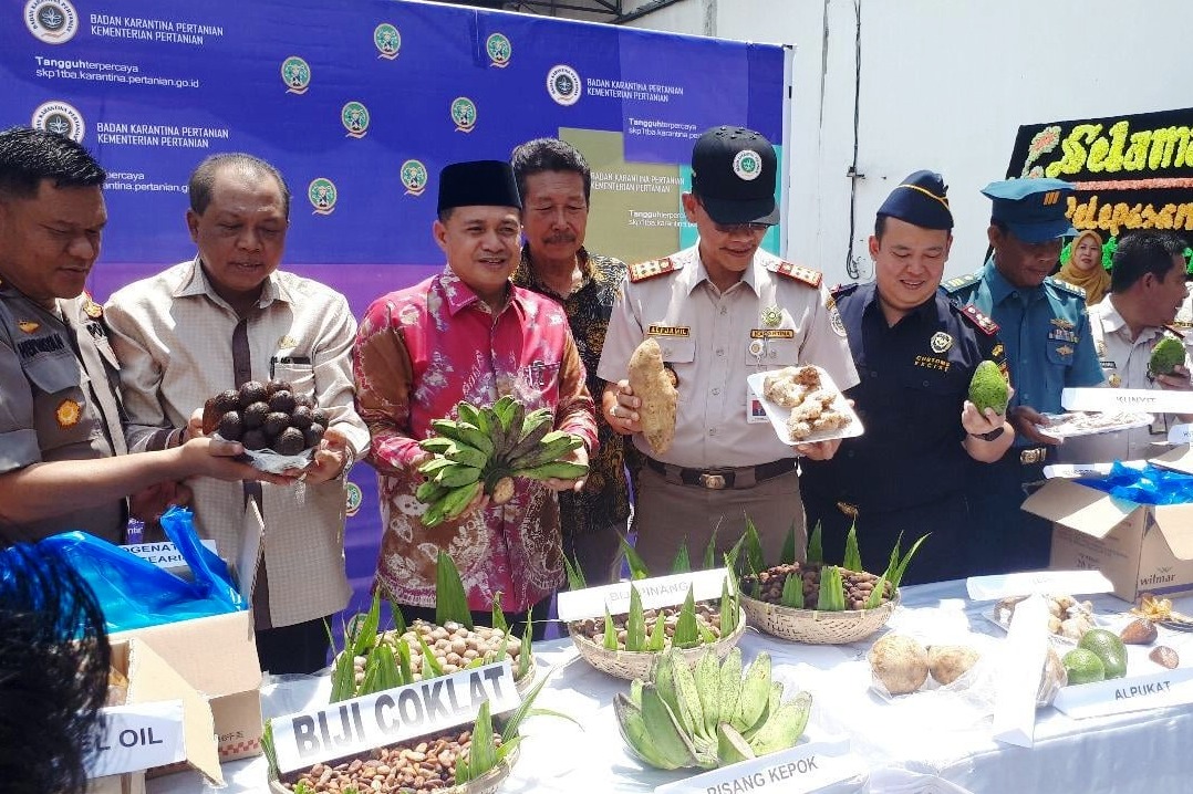 Bea Cukai Kuala Tanjung Hadiri Pelepasan Ekspor Biji Pinang