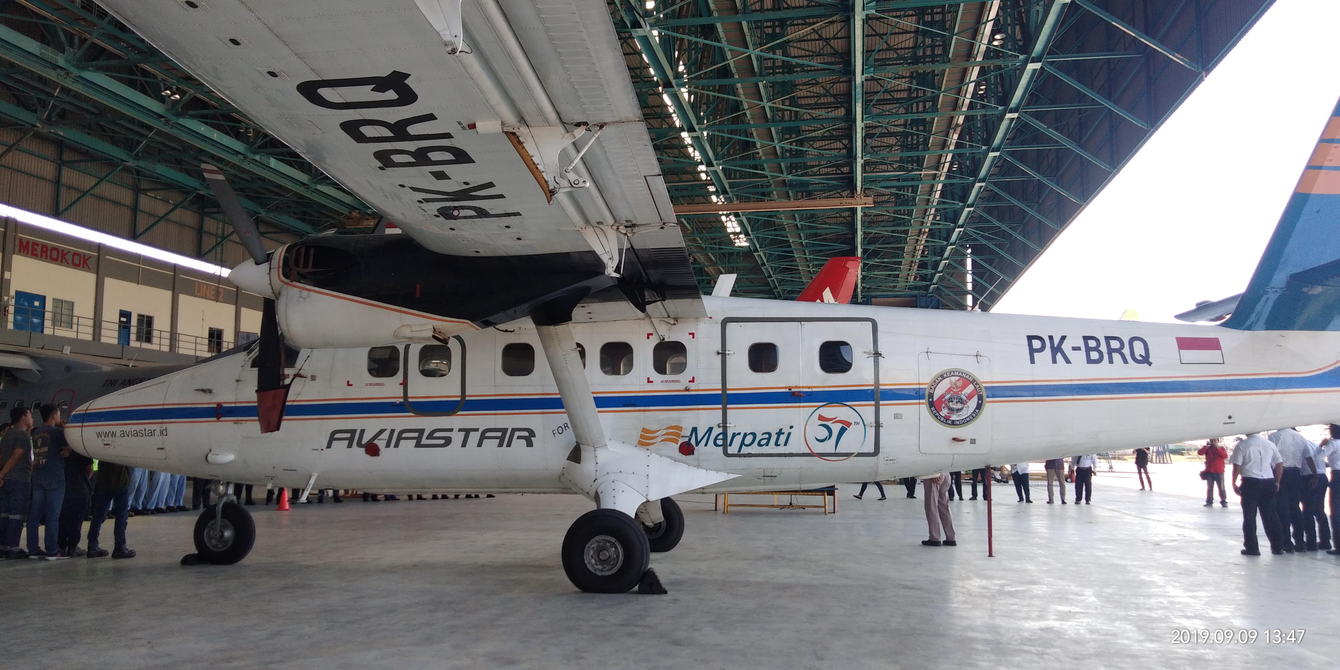 Logo Merpati yang kini dimiliki PT Aviastar kembali terbang dan melayani penerbangan perintis di Kalimantan. 