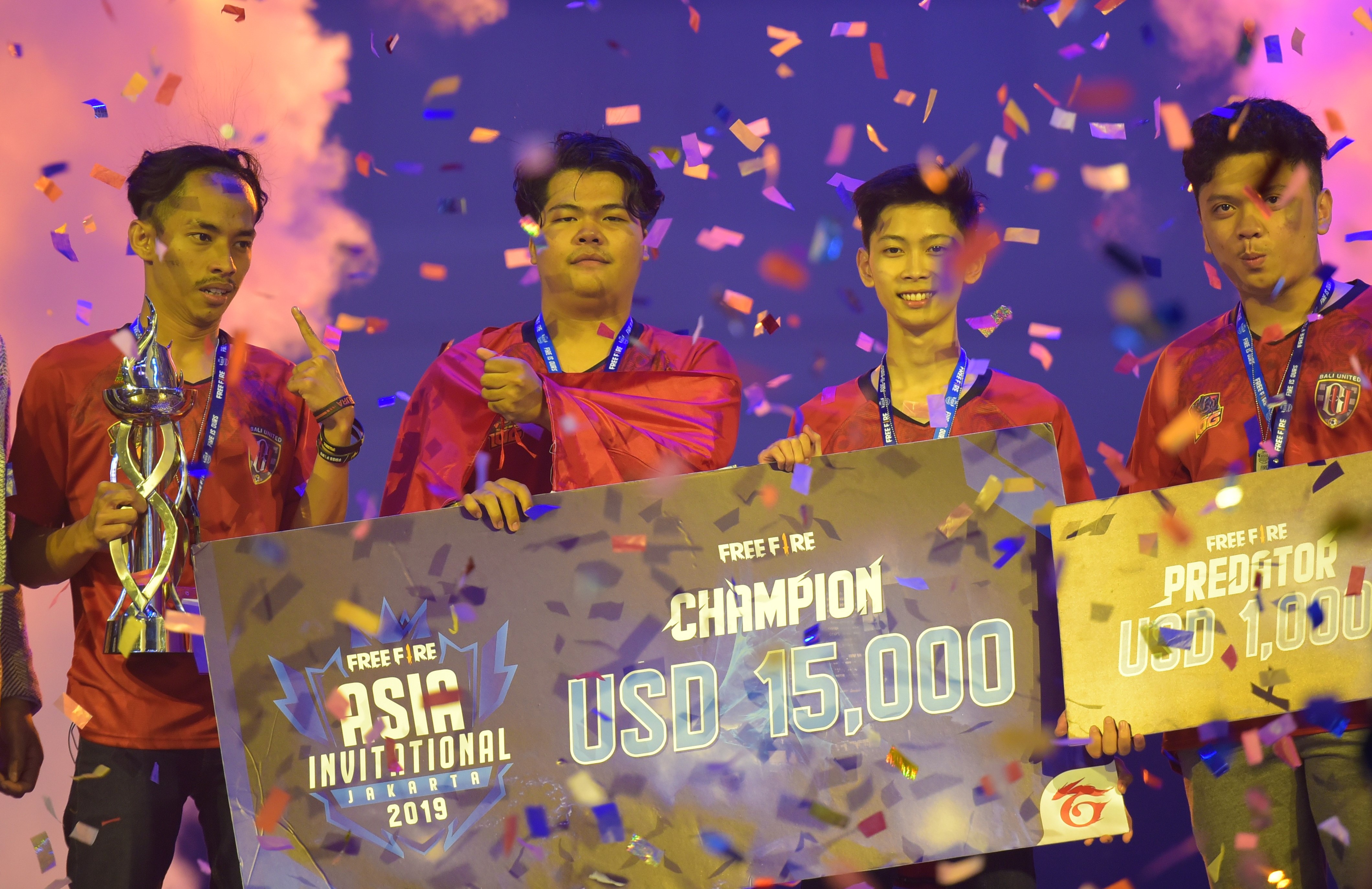 Tim esports Island of God jadi juara pertama Free Fire Asia Invitational 2019.