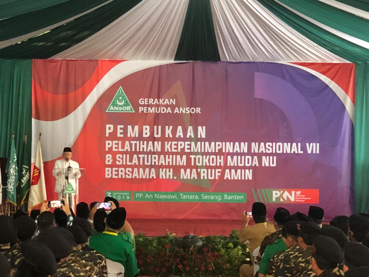 Ma'ruf Amin Berharap Ansor Jadi Dinamo untuk Gerakkan Semua Pihak