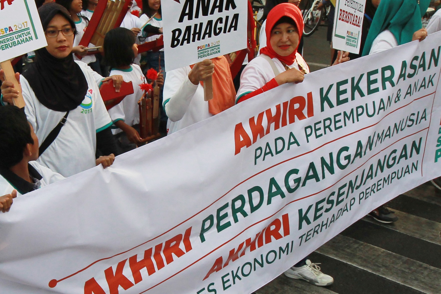 Ilustrasi aksi penolakan perdagangan manusia di Jakarta, beberapa waktu lalu.