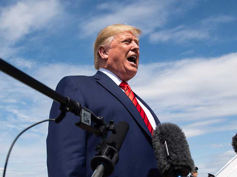 Presiden Amerika Serikat (AS) Donald­ Trump