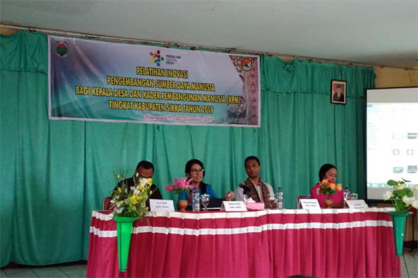 Bimtek Alokasi Dana Desa Untuk Sektor Pendidikan dan Kesehatandi Kabupaten Sikka