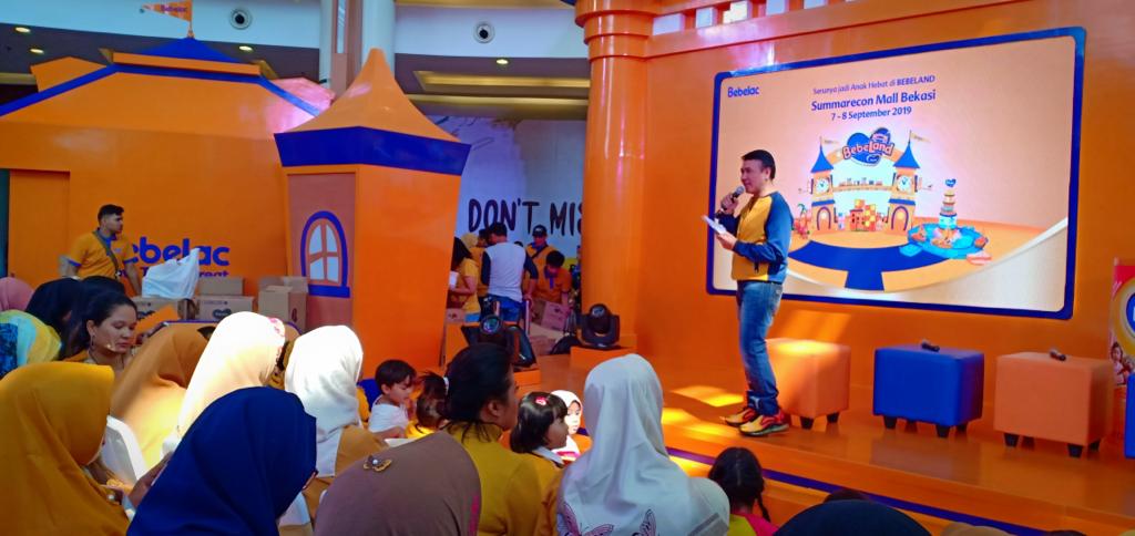 Wahana permianan edukatif di di Summarecon Mall Bekasi, Bekasi, pada Minggu (8/9).