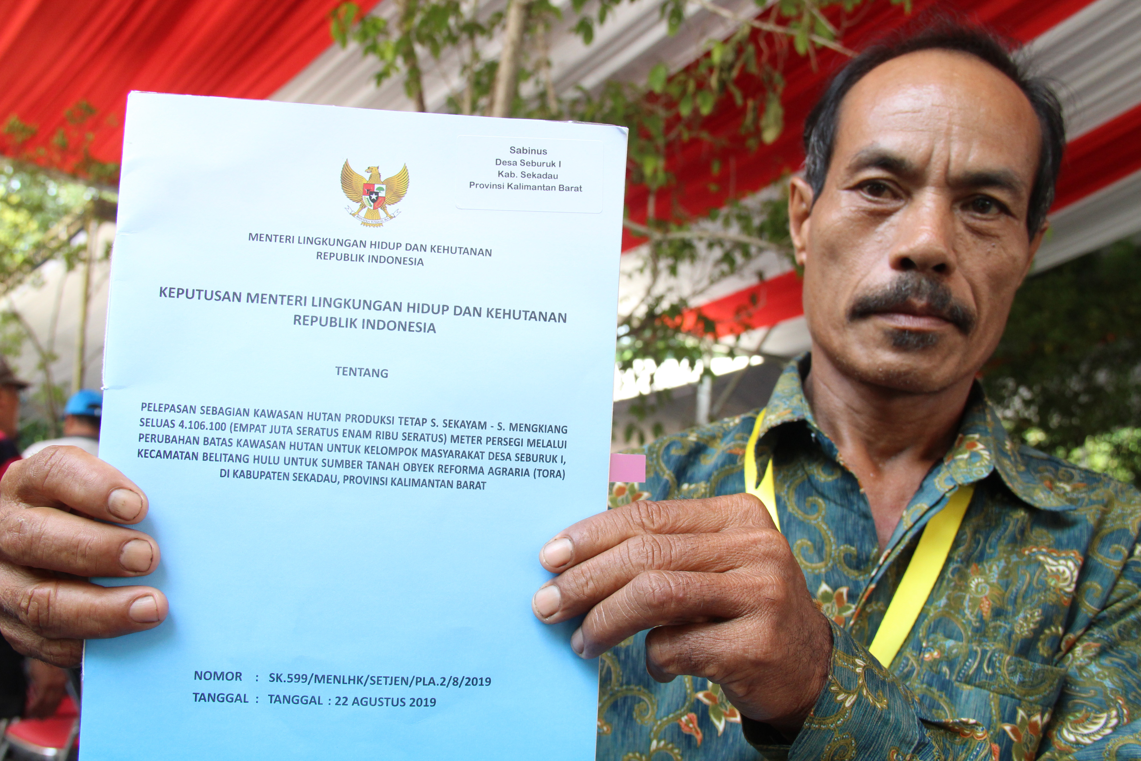 Program TORA Bagi Masyarakat Adat.