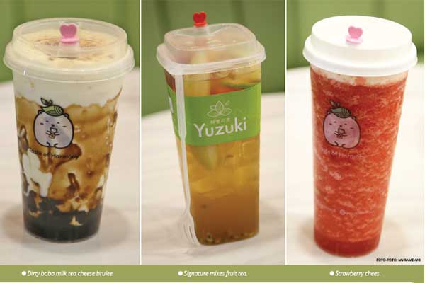 Bulatan-bulatan dalam minuman ini menggoda untuk dikunyah dan memberikan sensasi saat diseruput