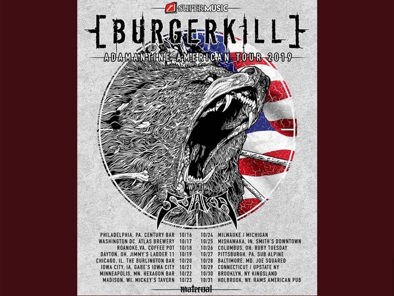 Poster tur Burgerkill di Amerika Serikat
