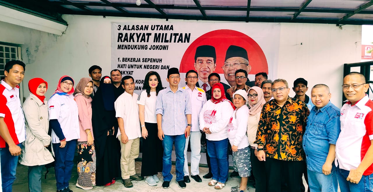 Relawan siap mengawal pelantikan Joko Widodo-Kiai Maruf dan mendukung mahasiswa melawan koruptor hingga penghasut integrasi bangsa