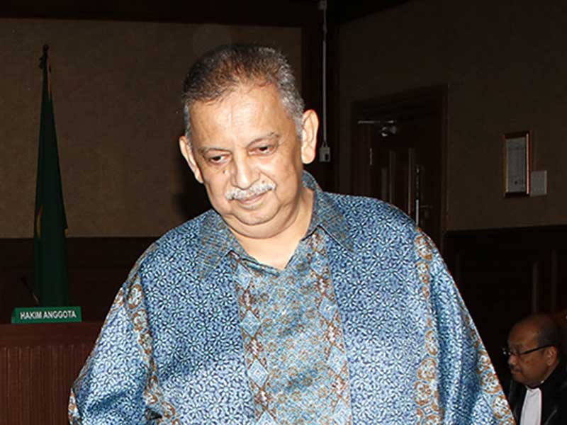 Terdakwa kasus dugaan suap proyek PLTU Riau-1 yang juga mantan Dirut PLN Sofyan Basir.