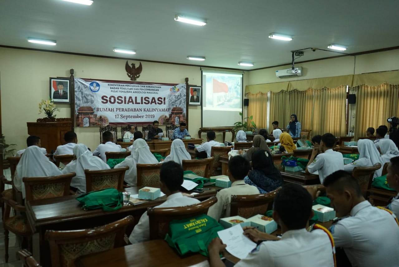 Puluhan siswa mengikuti sosialisasi Rumah Peradaban Kalinyamat, Selasa (17/9/2019)