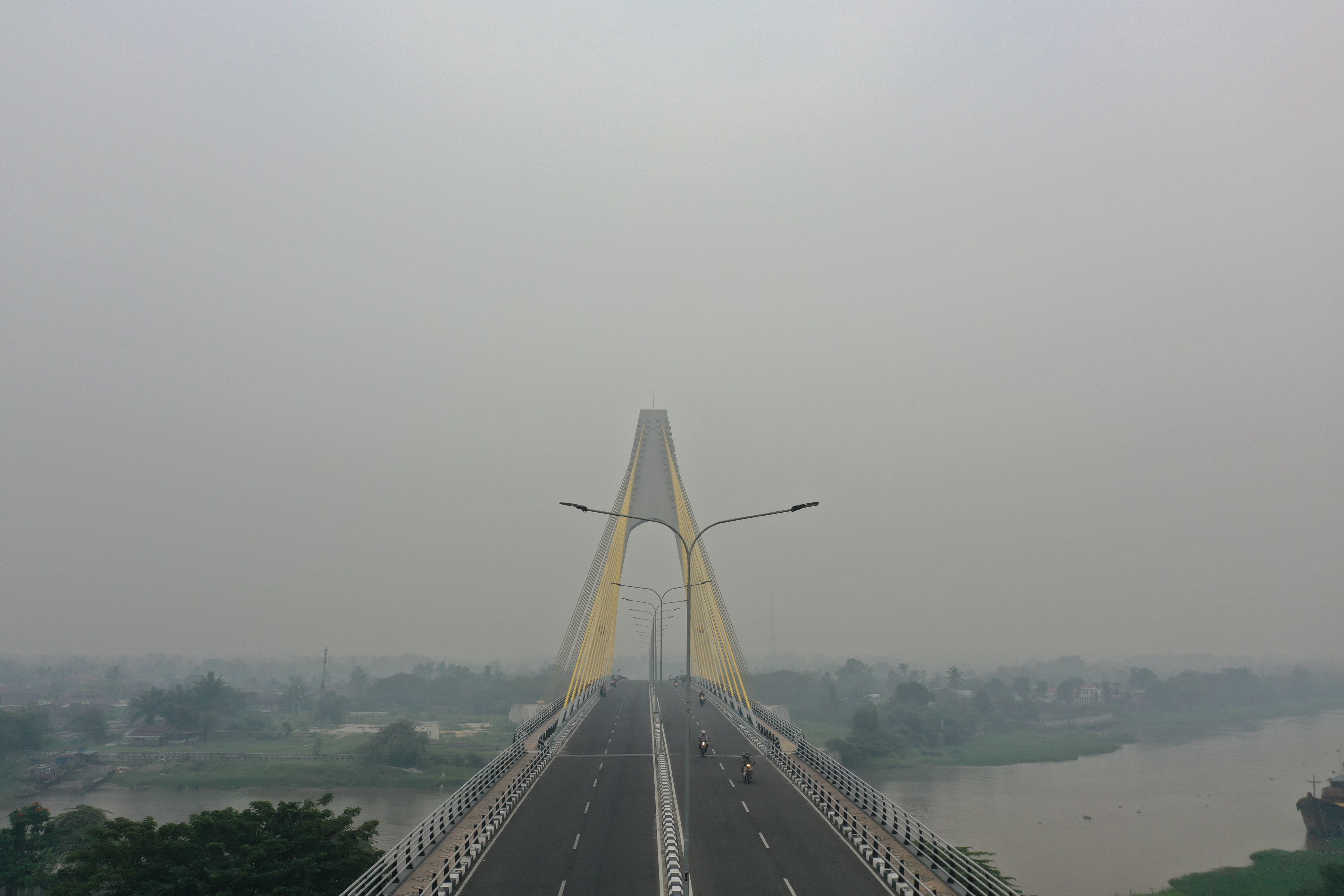 Kabut asap di Kota Pekanbaru